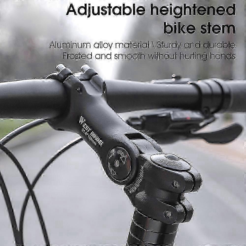 Adjustable Bicycle Variable 60 Degree Angle Aluminum Alloy Handlebar Riser Road Bike Front Fork Stem Adapter