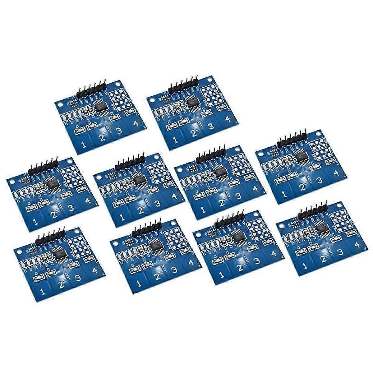 10PCS TTP224 Digital Touch Sensor Capacitive Switch Module Button 4 Channel Capacitive Switch Modul