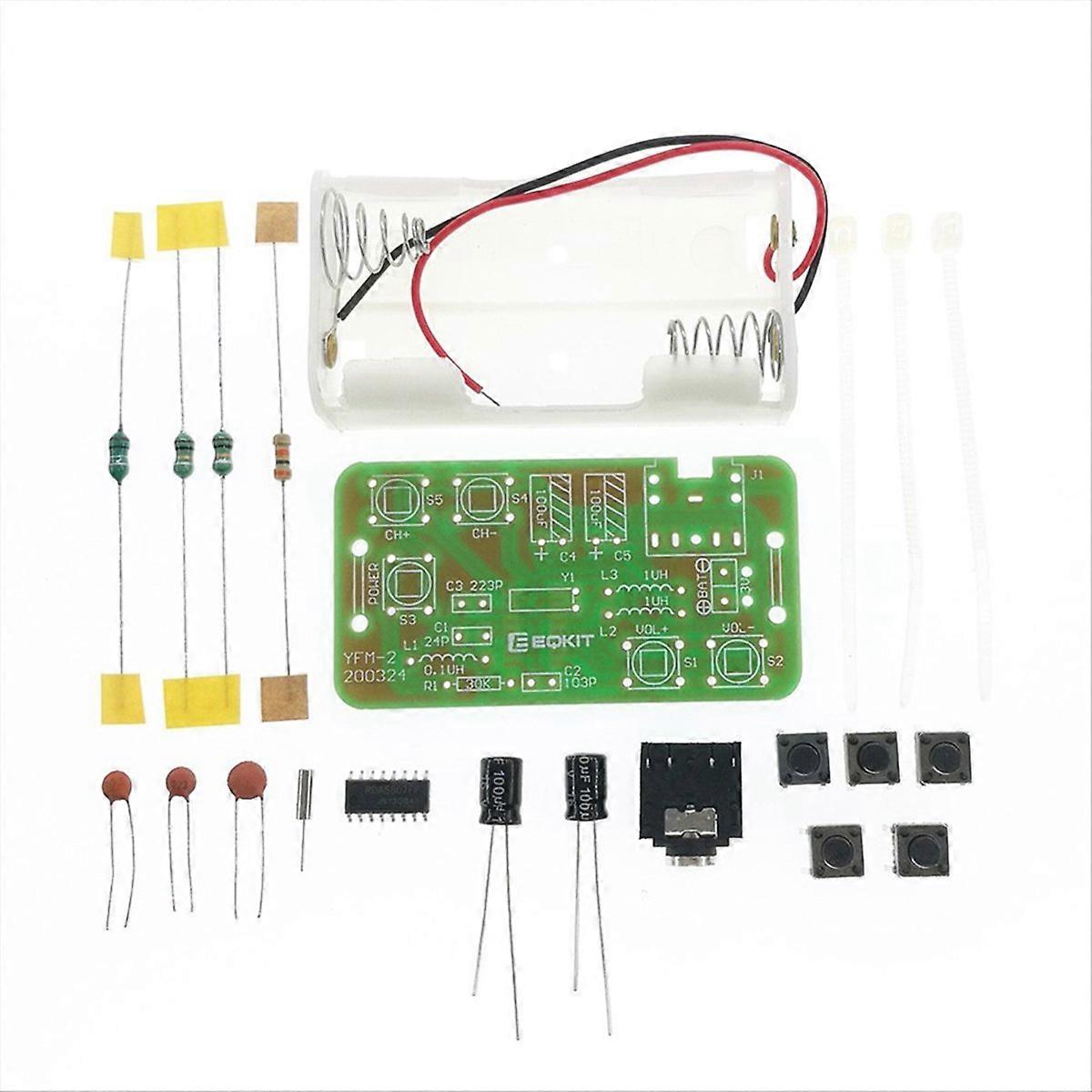 Adjustable 76-108MHz FM Stereo Radio Receiver Module DIY Kit