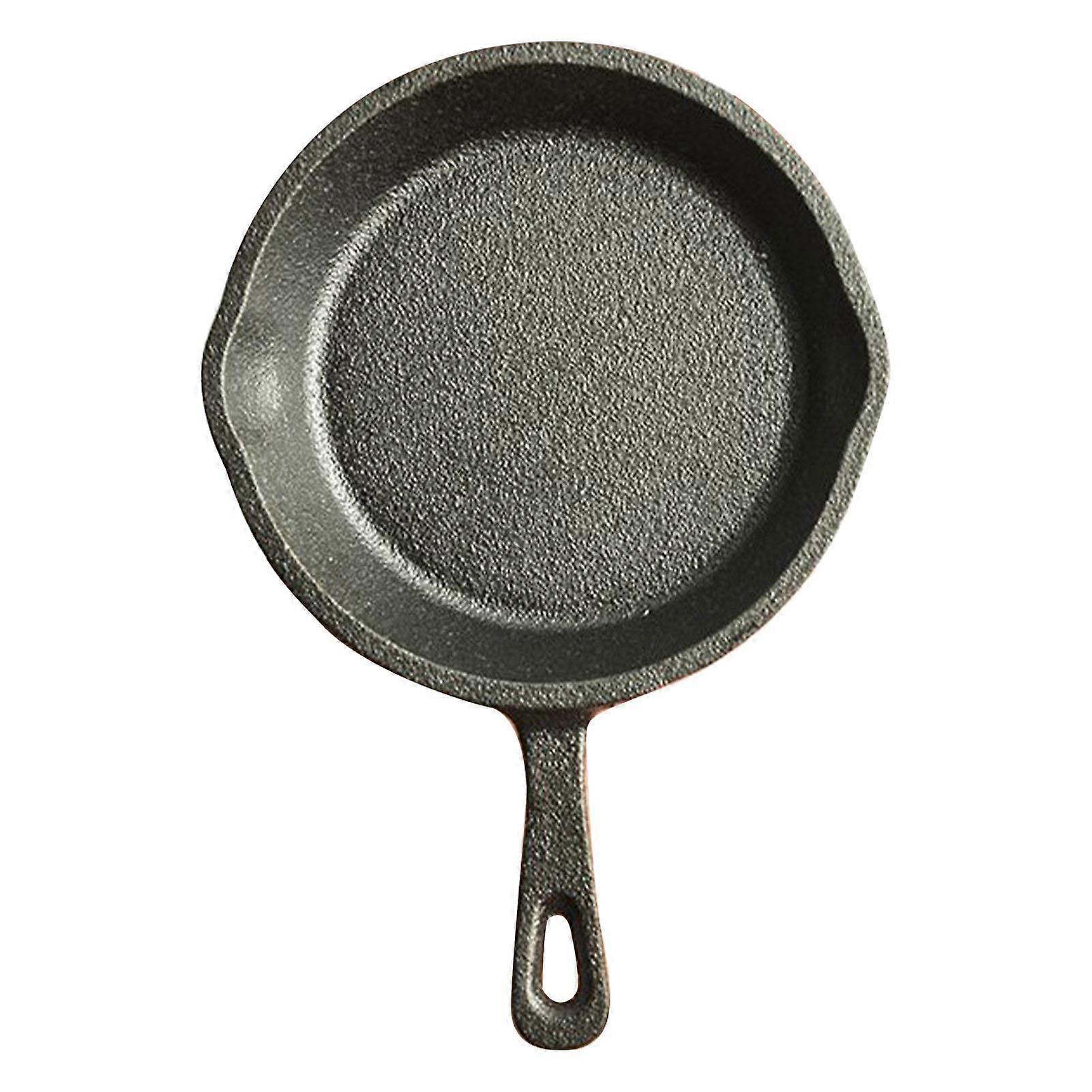 Small Frying Pan Cast Iron Handle Desing Nonstick Mini Sizzling Plate Egg Pan for Home Large Size