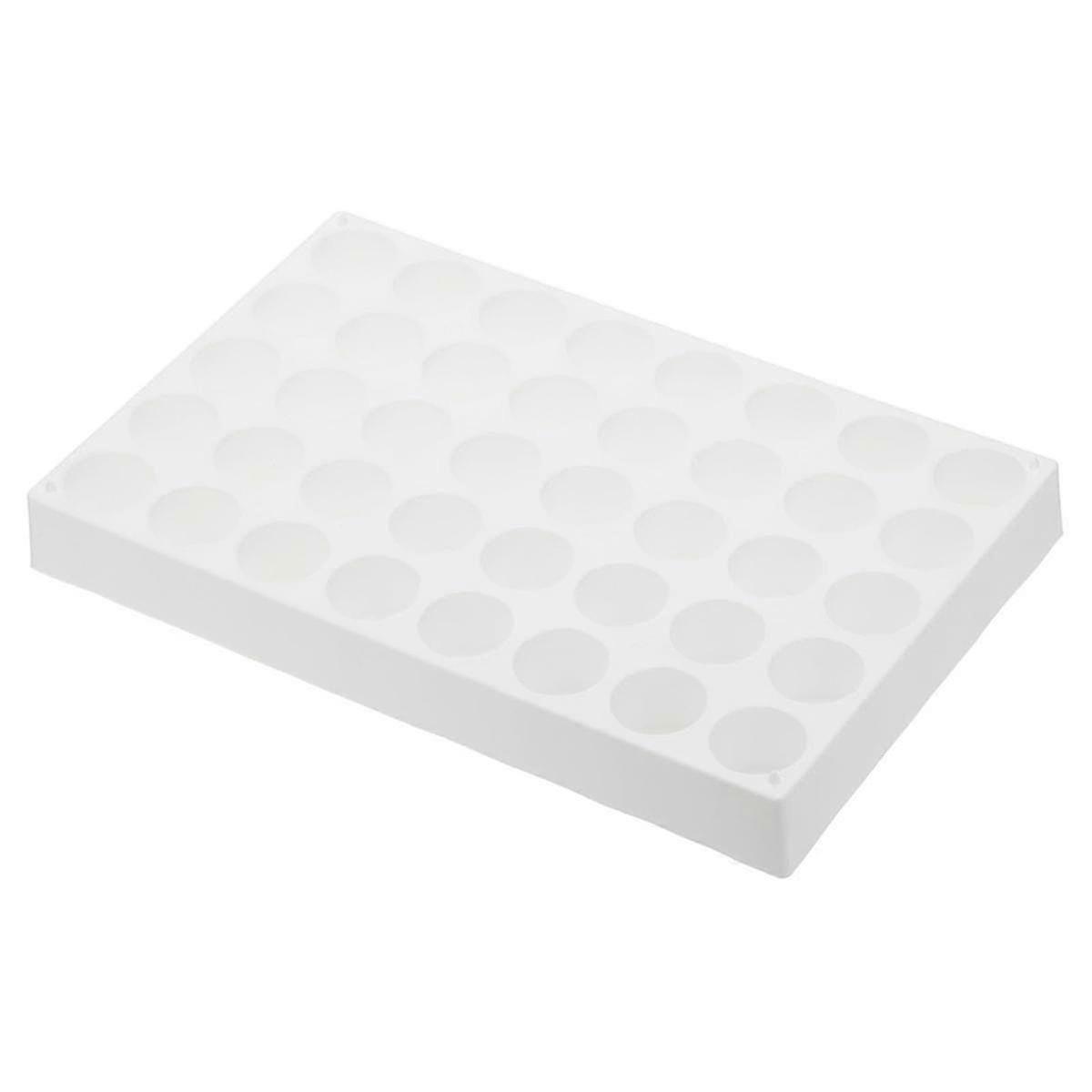 Stackable Test Tube Rack for Autosampler Vials, 40-Well Vial Tray Holder 10ml White