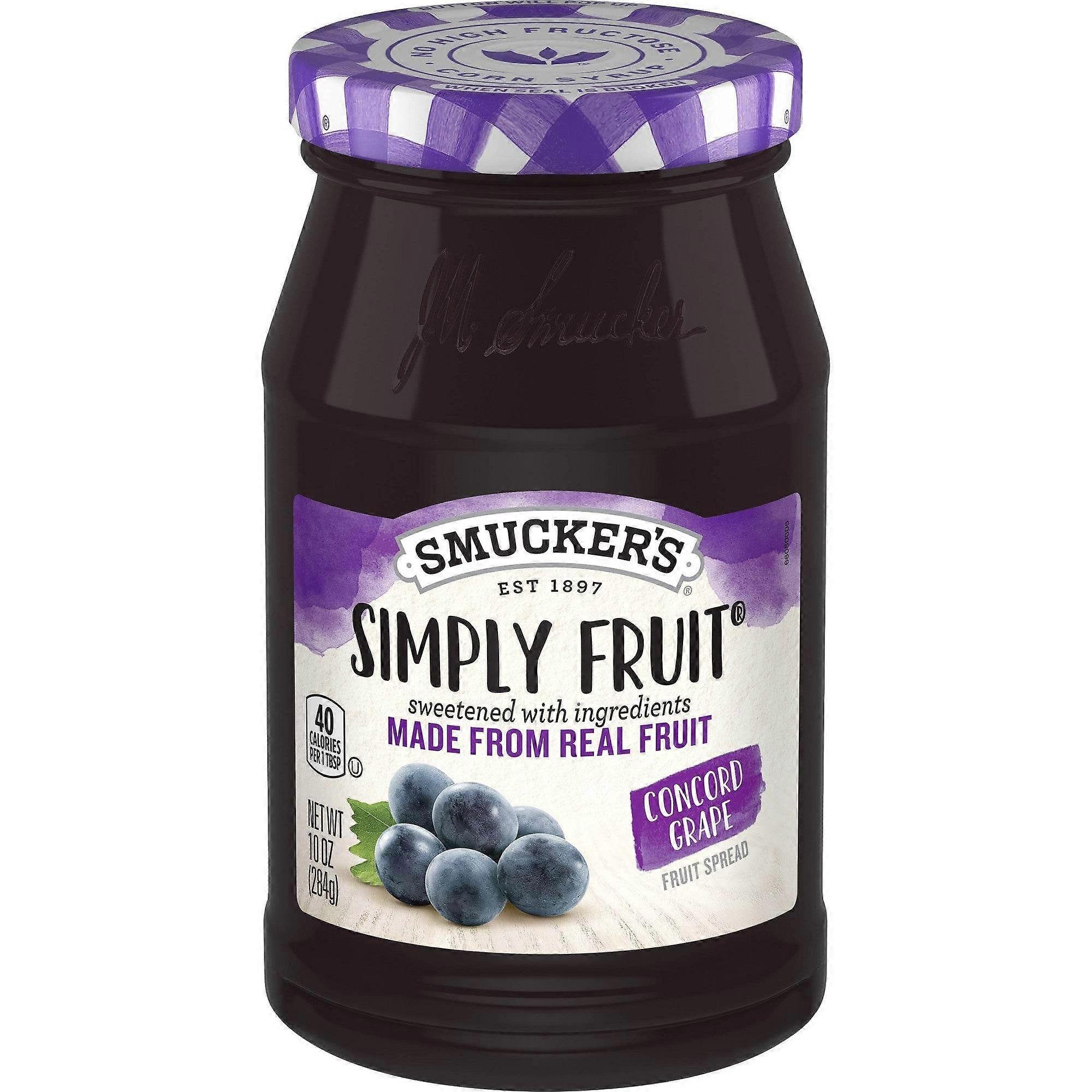 Smucker's Simply Fruit Concord Grape Spread, 10 Oz