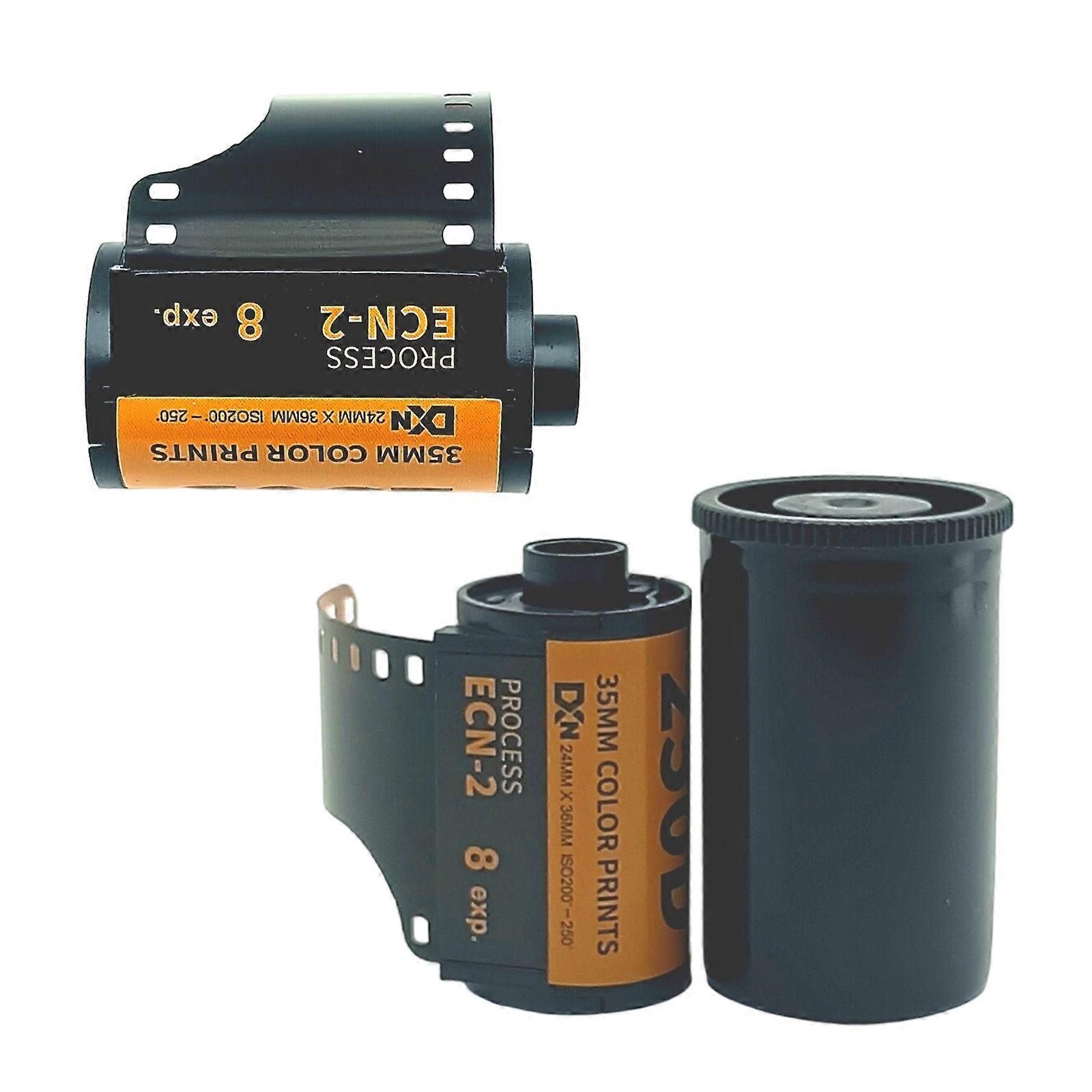 Set of 8 ECN2 Development Exercise Film Rolls 35mm Standard Size for Analog Camera Users Seeking High Quality Imaging Multicolor