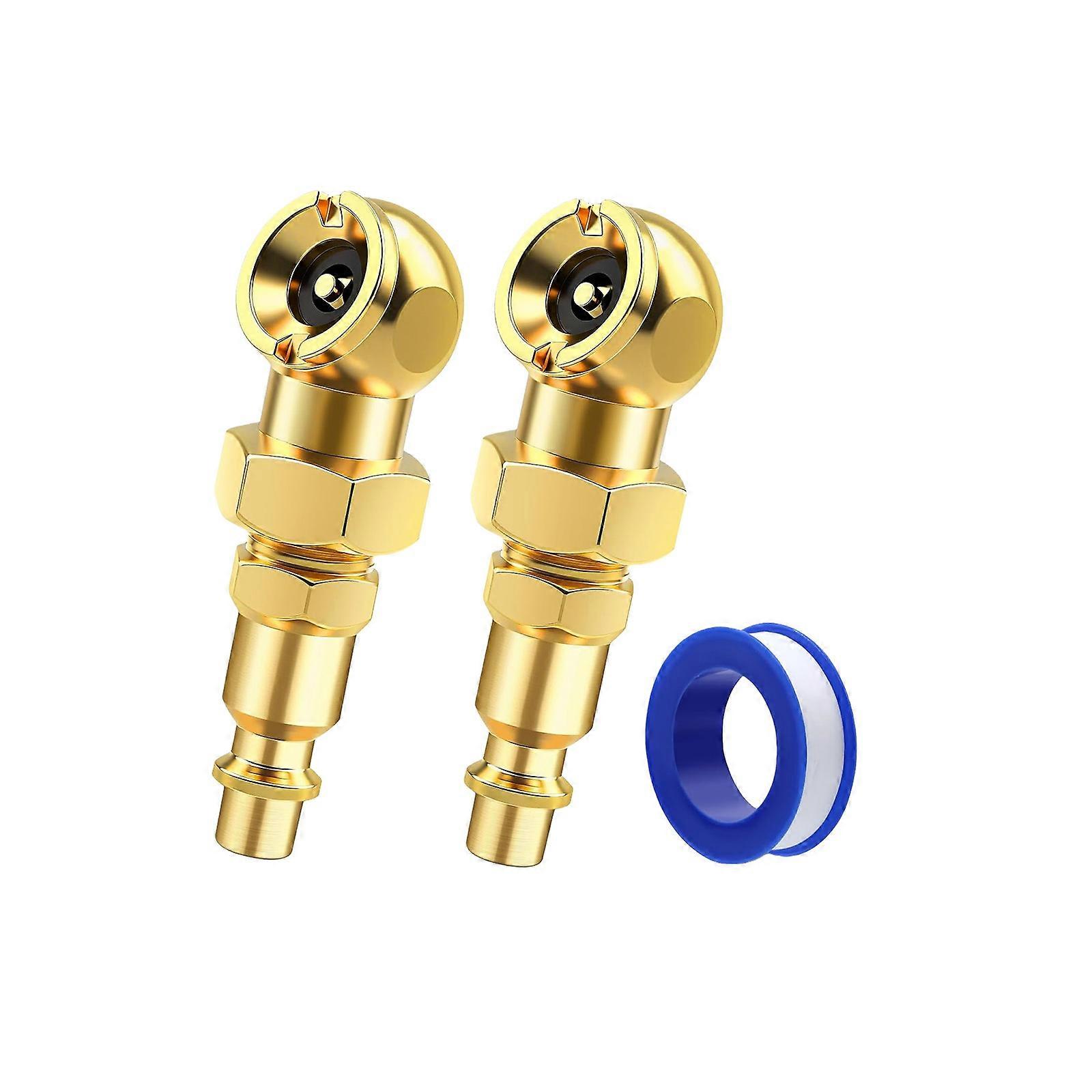 Brass 1/4NPT Quick Connection Coupler for Tire Inflation Leak Resistant Construction Universal Vehicle Compatibility Multicolor