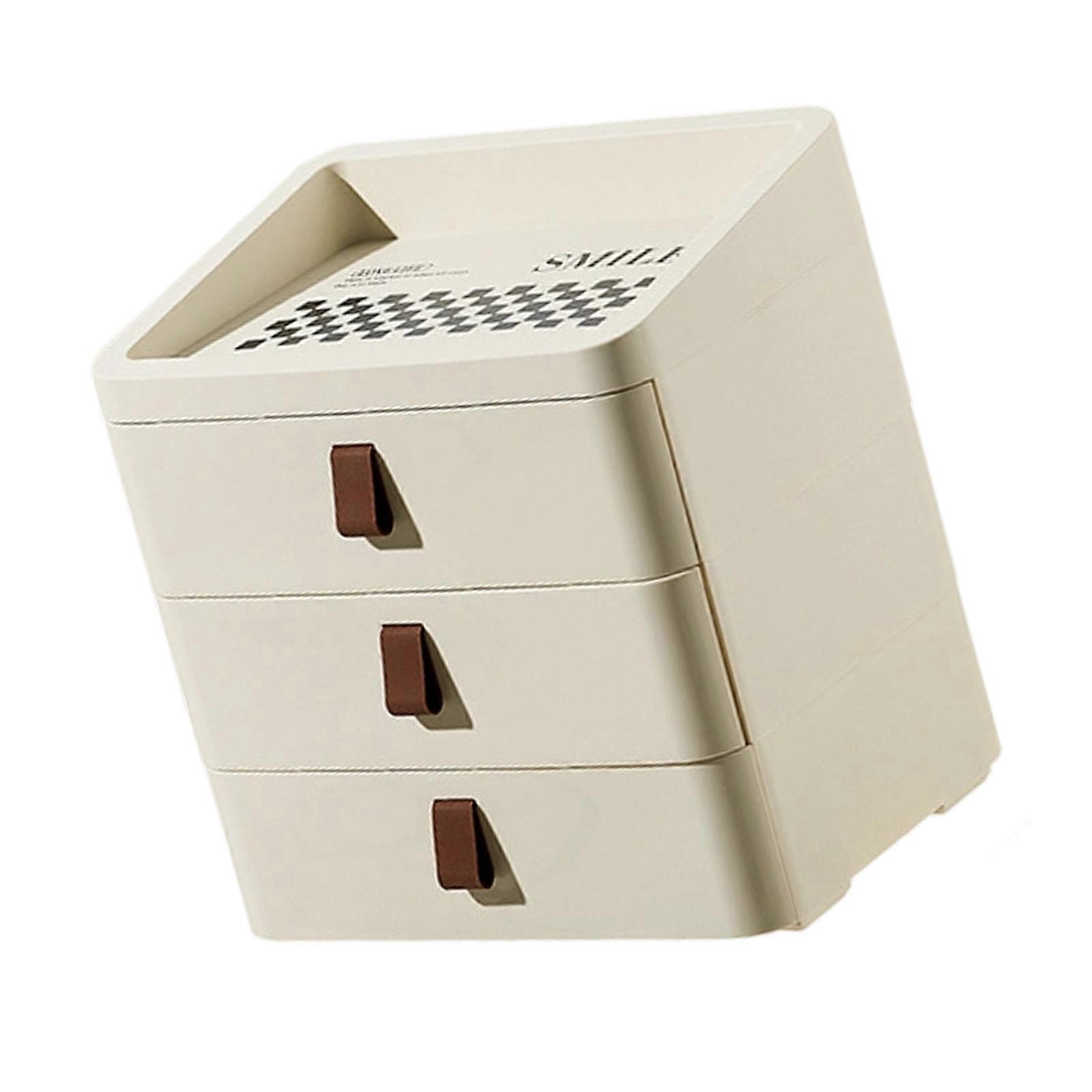 Drawer Desktop Planner Plastic Storage Box For Telecommute Student Desk Space Saving Thin Transportable Plan Multicolor