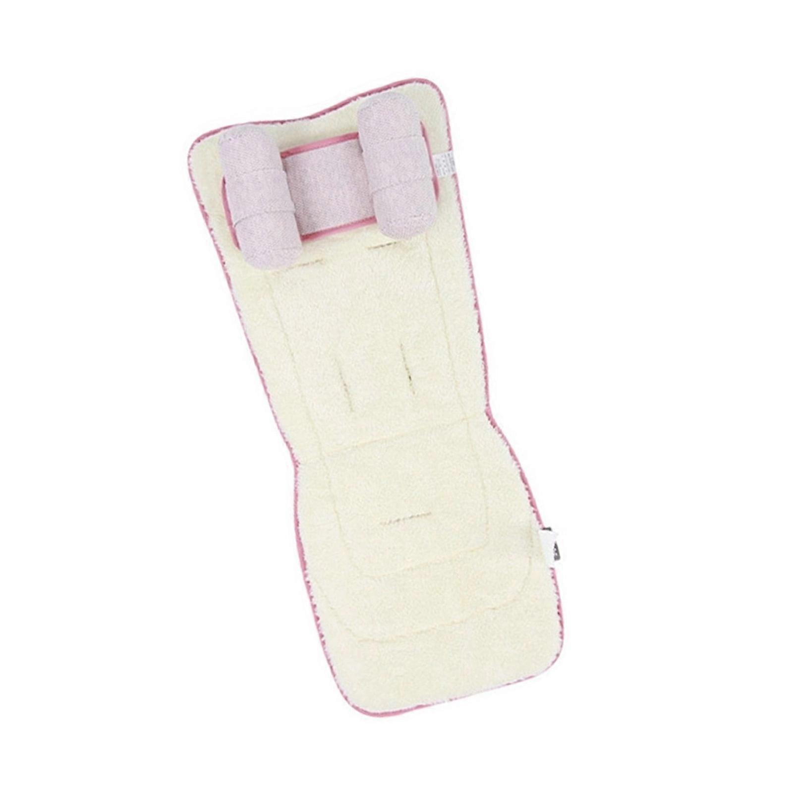 Moisture Wicking Strollers Cushion Reversible Polyester Fabric Easy Installation No Tool Needed Baby Cart Accessory  Pink