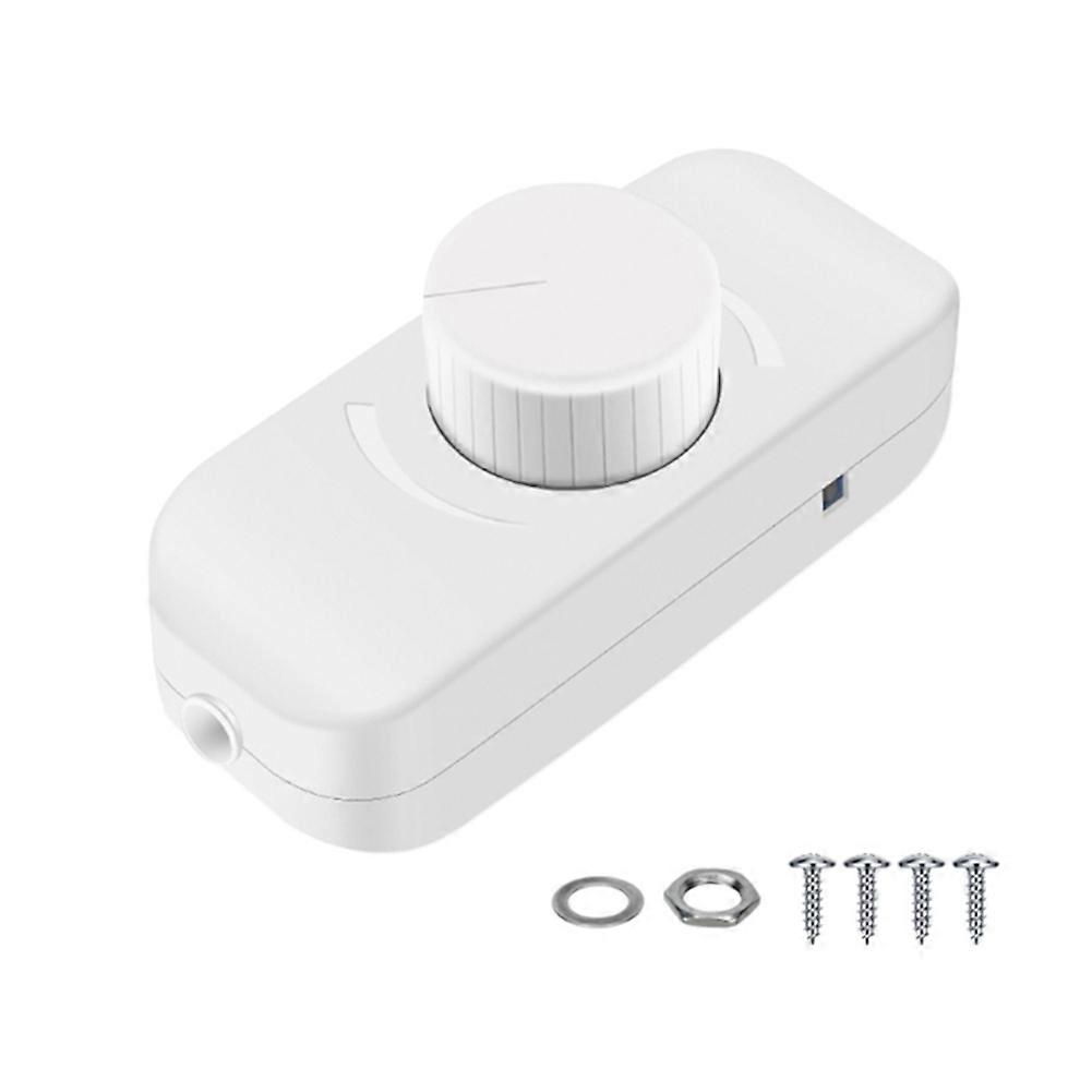 Inline Dimmer Switch for 12V 24V LED Lights Frequency Adjustable Push on/Off Rotary Control for Brightness Adjustment B