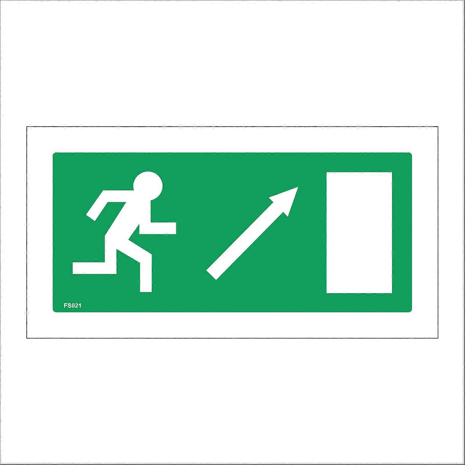 FS021 Emergency Exit Right Sign with Running Man Door Arrow