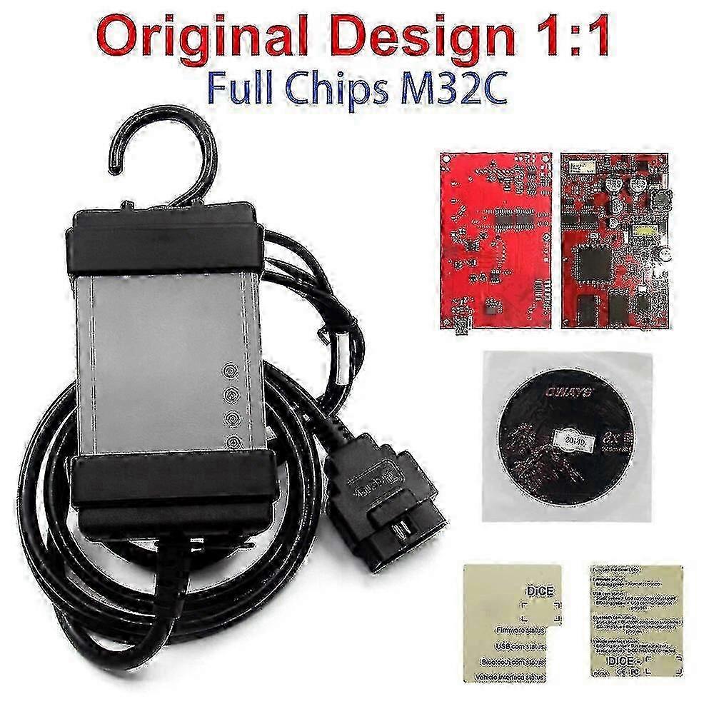 Nyeste M32C Full Chips Dice 2014D PRO EWD Multi-Language Dice 2015A for Volvo Car Diagnostic Tool 2014D Dice Pro OBD2 Scan