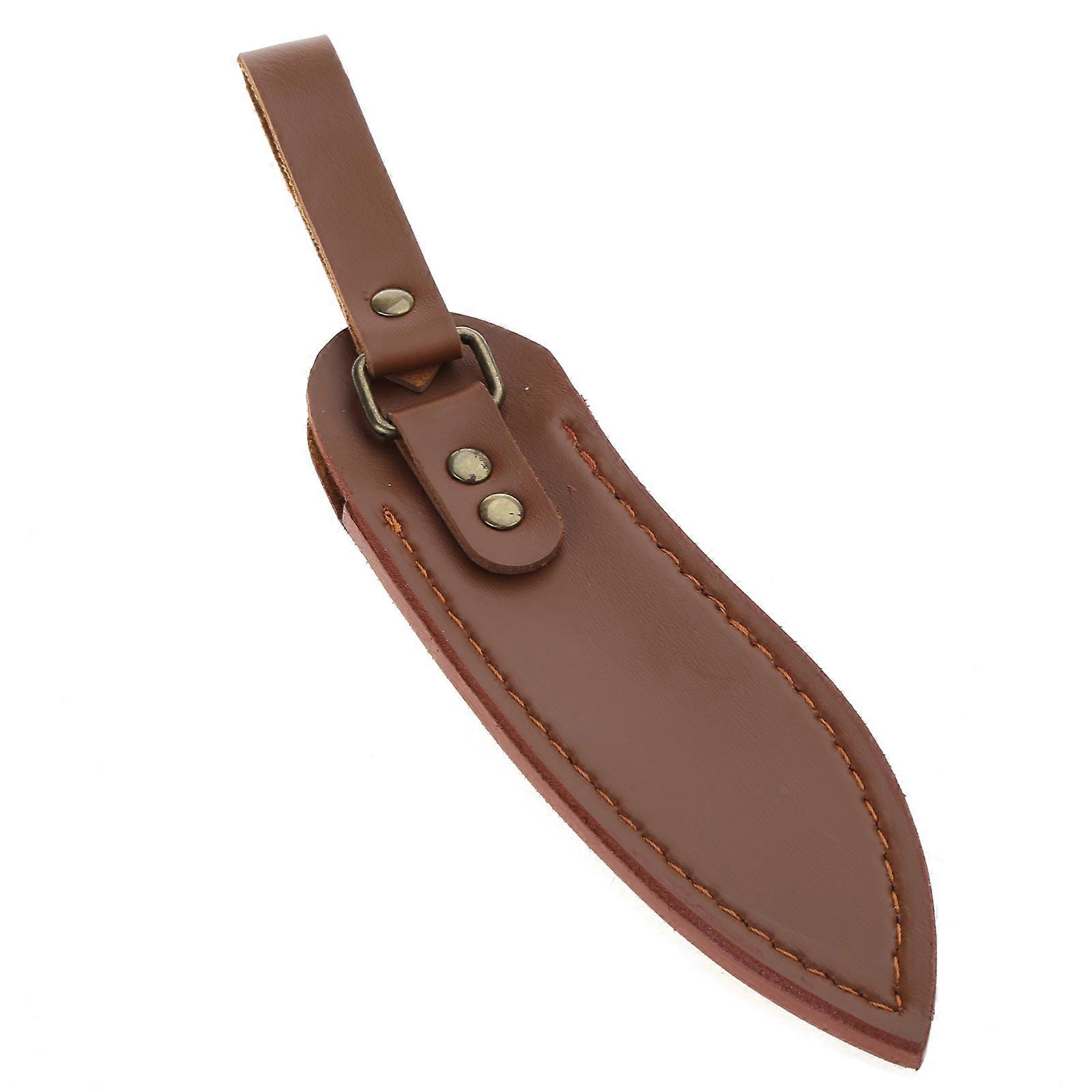 خمر الجلود غمد سكين حالة جيب قابلة للطي سكين غمد الحاملات الحافظات الأكياس المصنوعة يدويا سكين هدية للرجال براون2