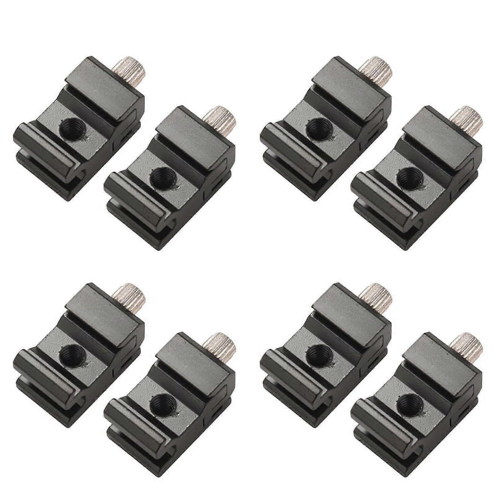 8 Pack Cold Shoe Bracket Adjustable Metal Cold Shoe Adapter Mount for Dslr Camera Flash Shoe Mount