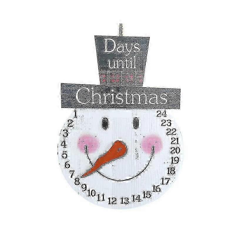 Christmas Countdown Calendar with Lighted Tree for Home Decoration