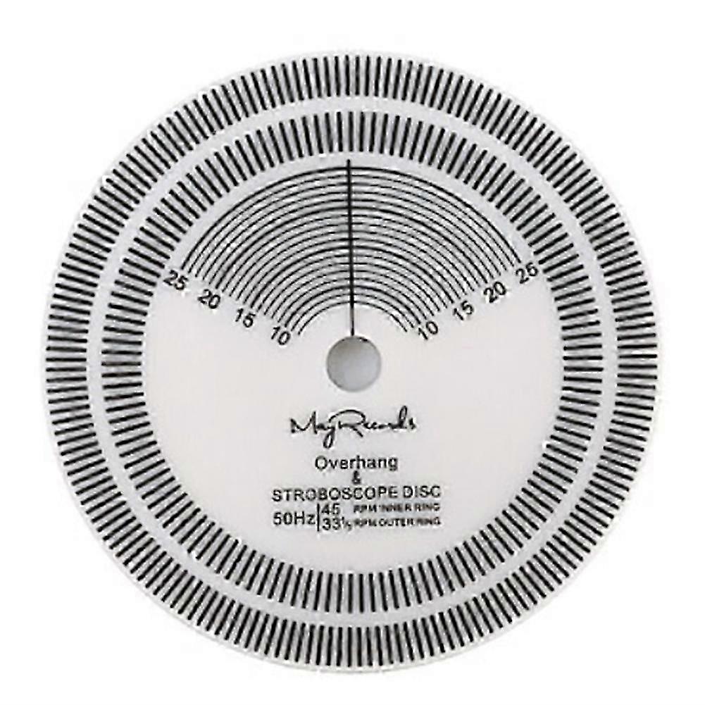 LP Record Player Strobe Disc Calibration Tachometer Record Player Speed Detection Record Calibration