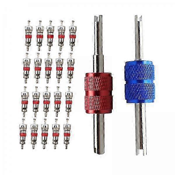 6x Tire Valve Core Remover Tools, Valve Core Remover Installer Tool, Removal