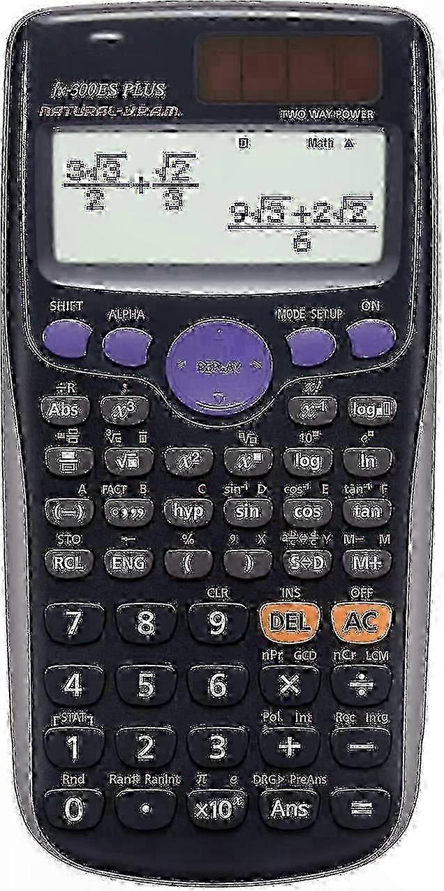 Advanced Scientific Calculator, 25-26 Function Keys, Black