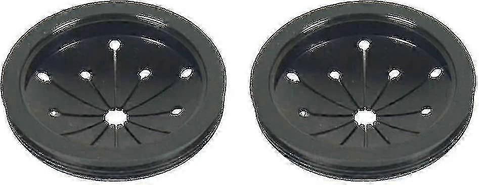 Black Splash Guard 2-Pack for Waste Disposal Grinder Sink Accessory