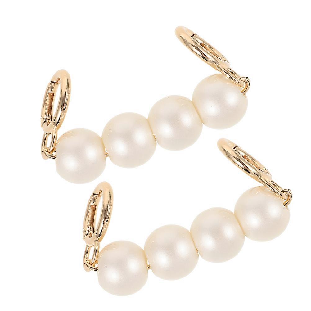 Pearl Chain Purse Strap Extender for Handbag Accessories 2Pcs Multi Color