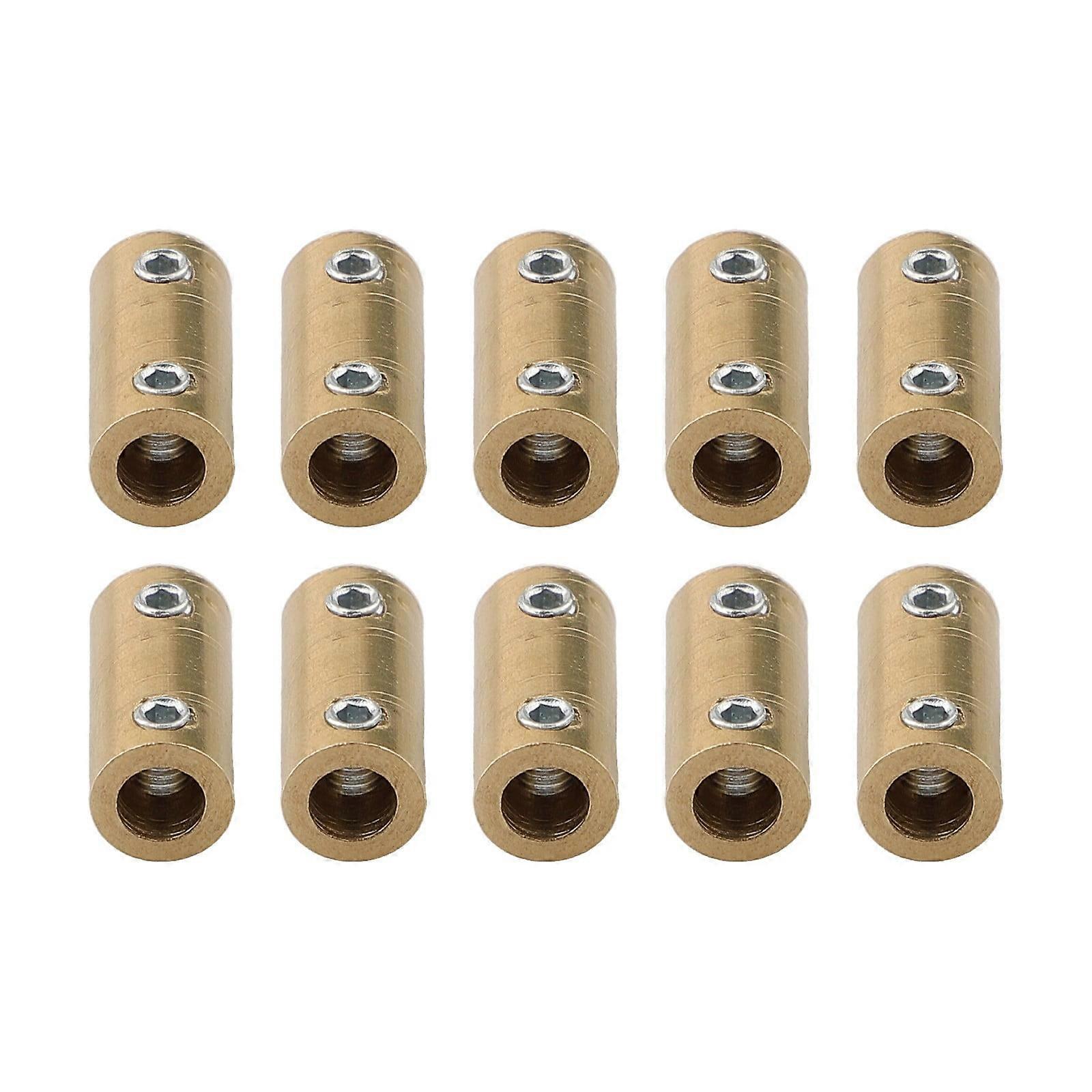 Mosiee Brass Connectors for Electrical Projects 10Pcs with Protective Sleeves