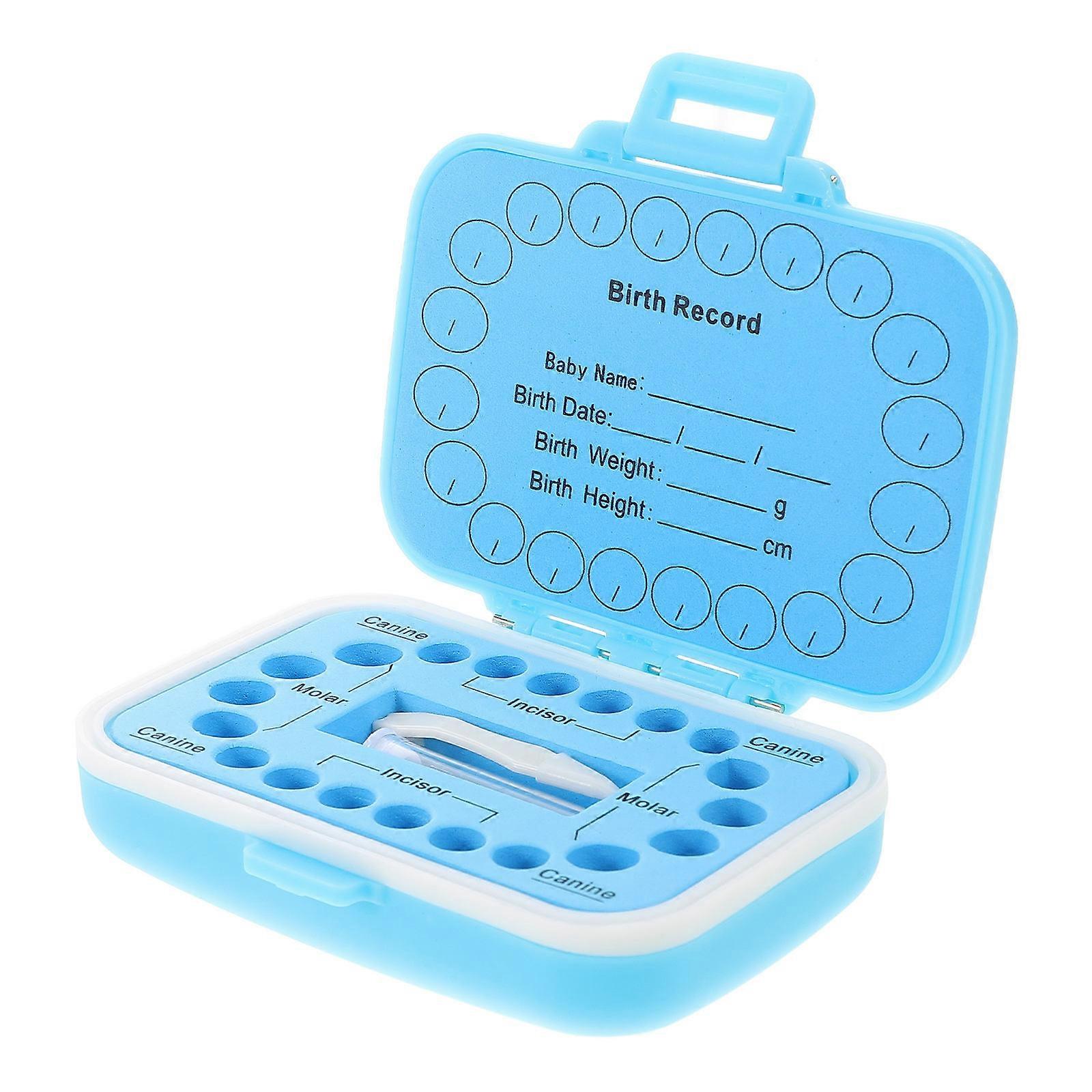 2Pcs Baby Keepsake Box for Storage Use Tooth Organizer Durable Plastic