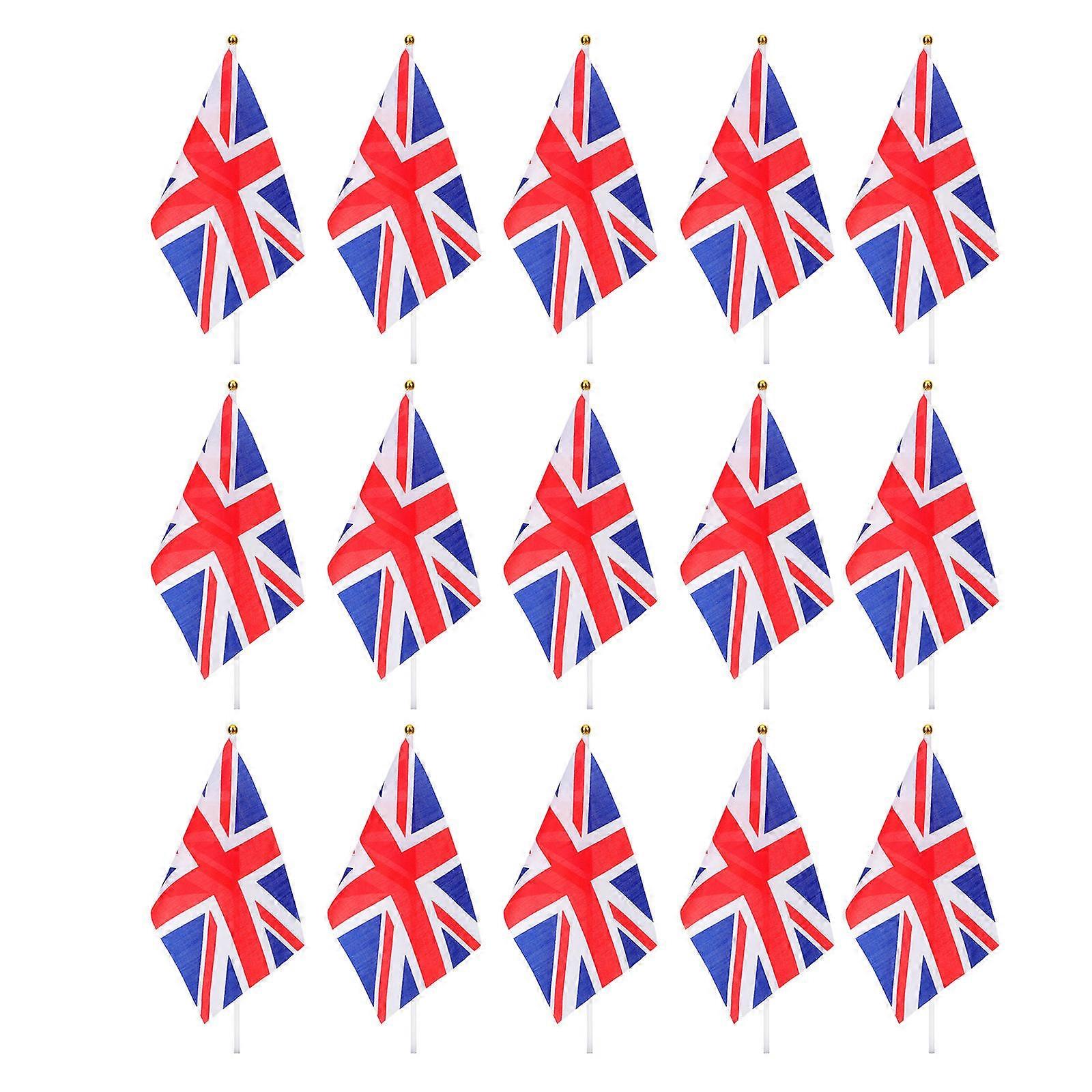 Decorative British Flags British Flag for Party 200Pcs Handheld Union Jack