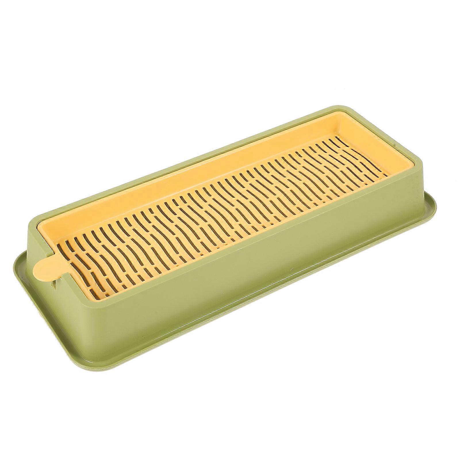 Soilless Cat Grass Planter Plastic Box for Garden Use 4Pcs Pack