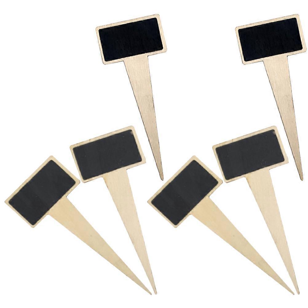 Wooden Chalkboard Picks for Message Board Function 30Pcs Multi