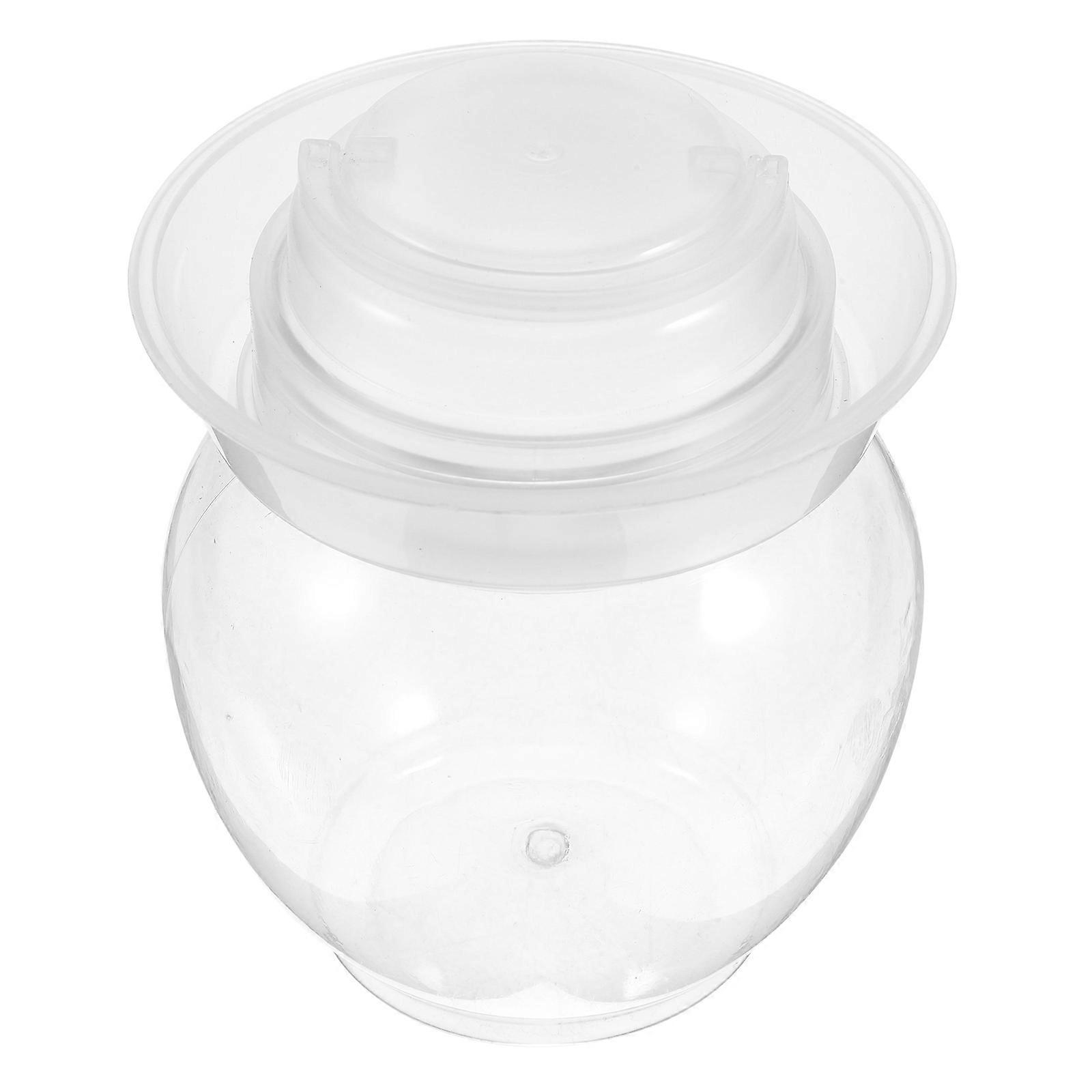 Pet Clear Pickle Jar with Lid for Vegetable Fermentation Storage
