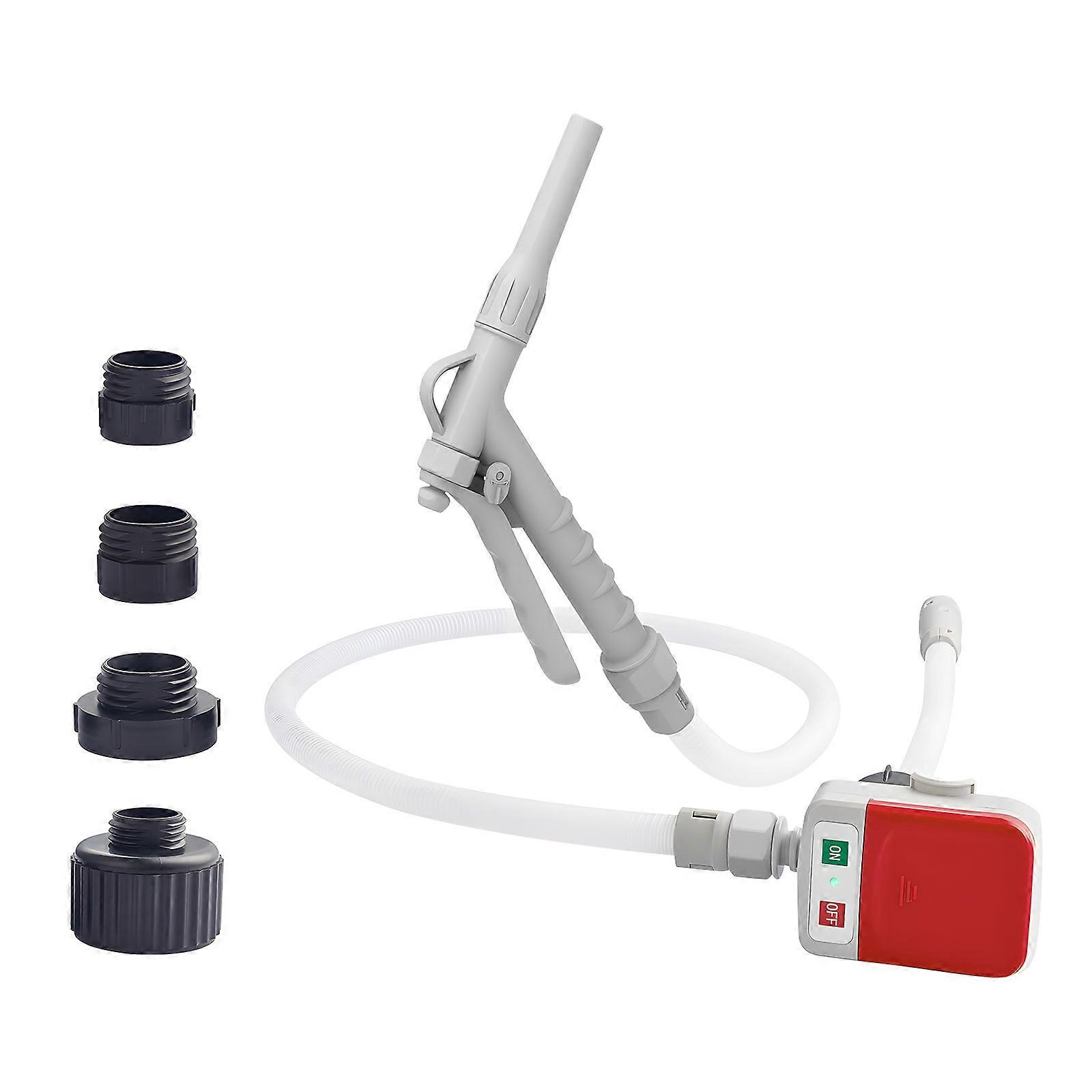 Quick Drain Gas Tube Structure Manual Stream Manage Size Cistern Couplers 51" Reinforced Hose ABS Body For Crisis Coal Transfer Needs  Red