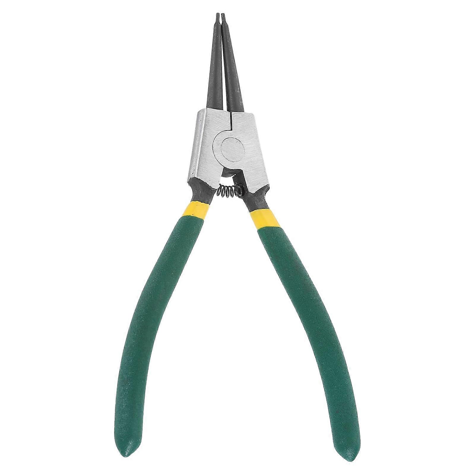 7 Inch External Snap Ring Pliers with Precision Straight Jaw and SpringLoaded NonSlip Grip