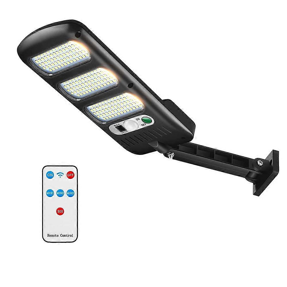 Solar Motion Sensor Light Outdoor 213LED 3200LM IP65 Waterproof with Remote Control Dusk to Dawn