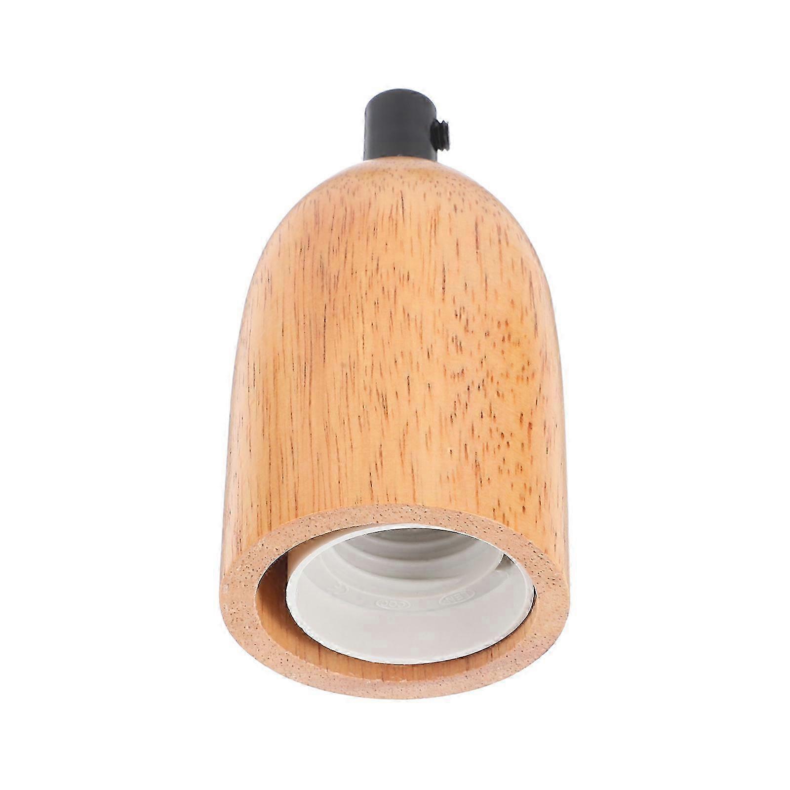 Wooden Lamp Holder Socket E27 for Home Use Durable Assorted Color