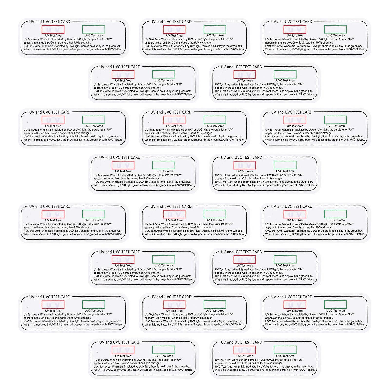 Test Cards Uva Detection with 20Pcs Indicator for Accurate Testing