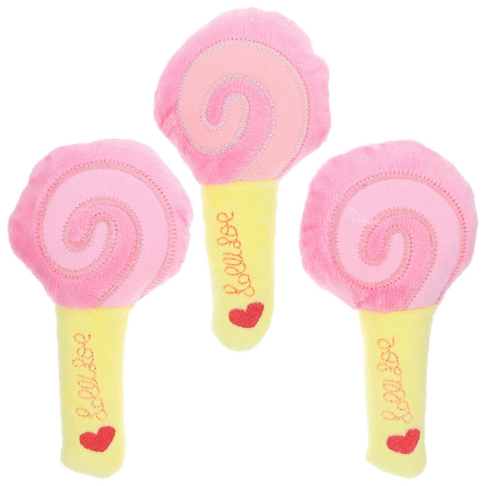 Interactive Squeaky Dog Toy for Puppy Chewing 3Pcs Plush Plaything