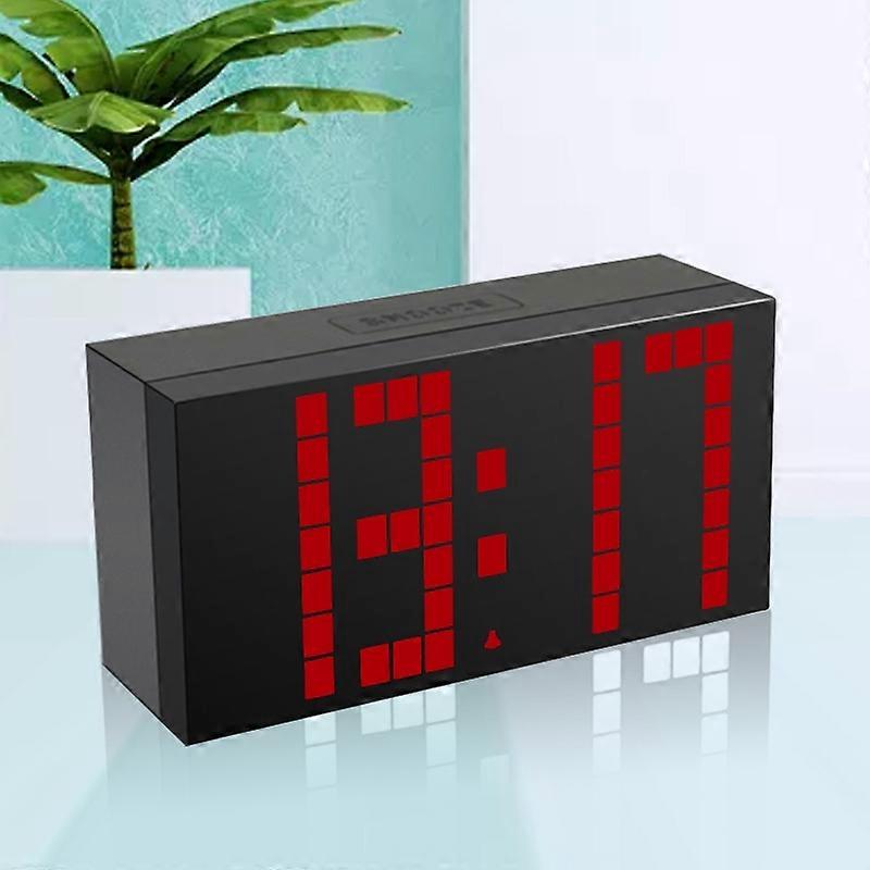 Digital Electronic Alarm Clock Creative LED Desk Clock US Plug 4 Digits 5 Segments