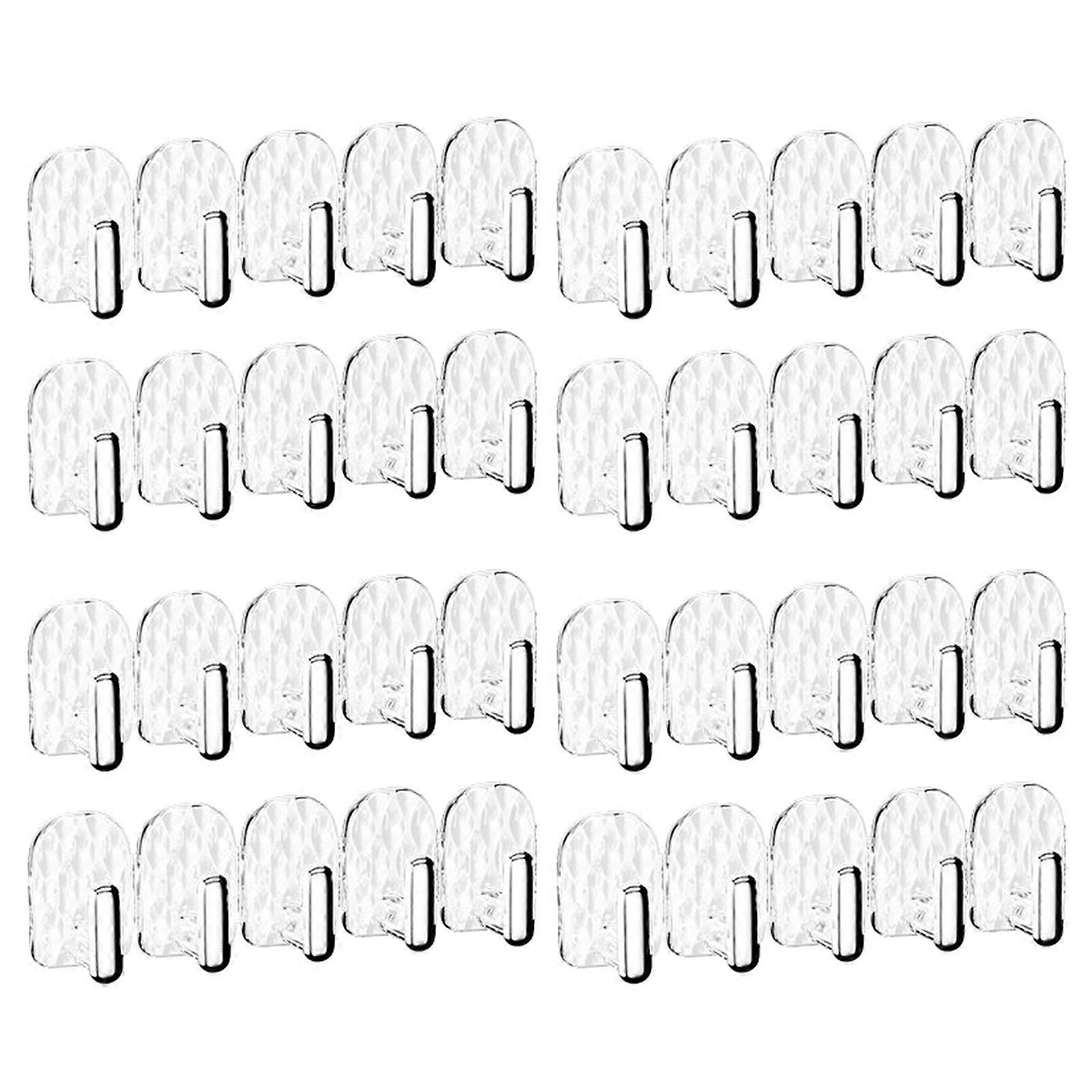 Pack of 8 Stylish Modern Hooks Using Adhesive Mount, Waterproof ABS Plastic Ensures Durability, Ideal for Saving Space in Bathrooms and Living Rooms 