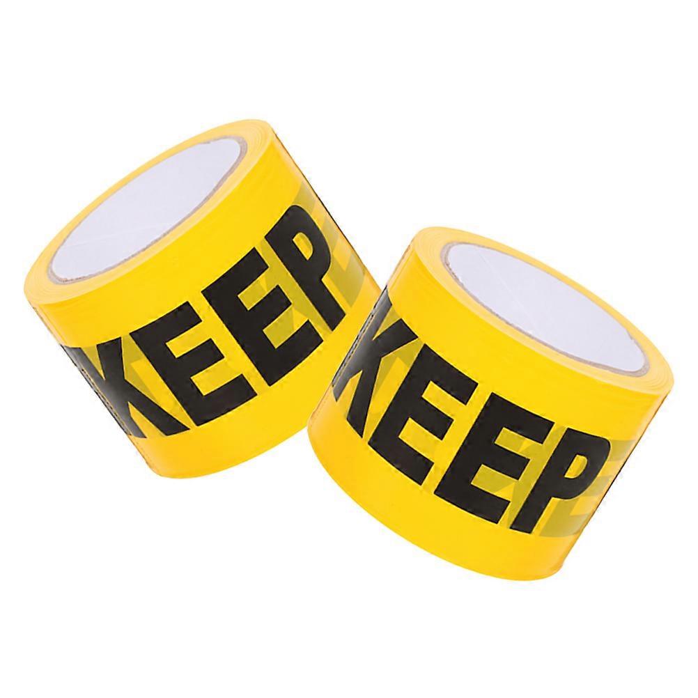 Warning Tape Non-Adhesive Tape for Construction Site 2 Rolls