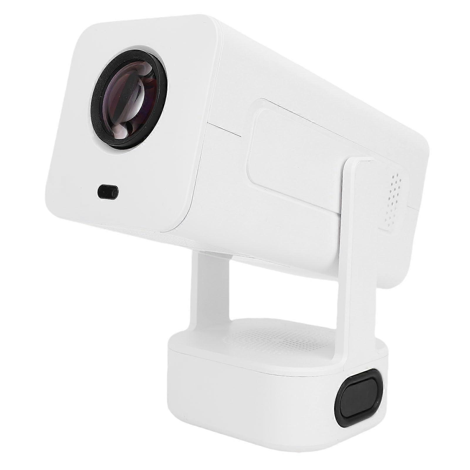 Mini Projector With Dual Band WiFi Bluetooth 4K 1080P Auto Vertical Keystone 180Degree Rotation Phone Laptop UK Plug