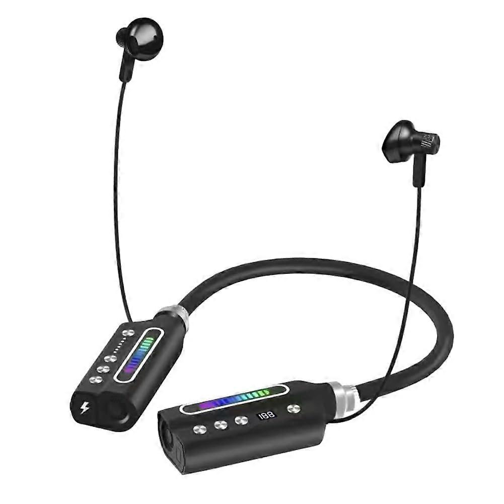 Wireless Bluetooth5.3 Anchor Headset Display And Voice Control, Neck Style SemiInEar, Clear Sound, Android Compatible