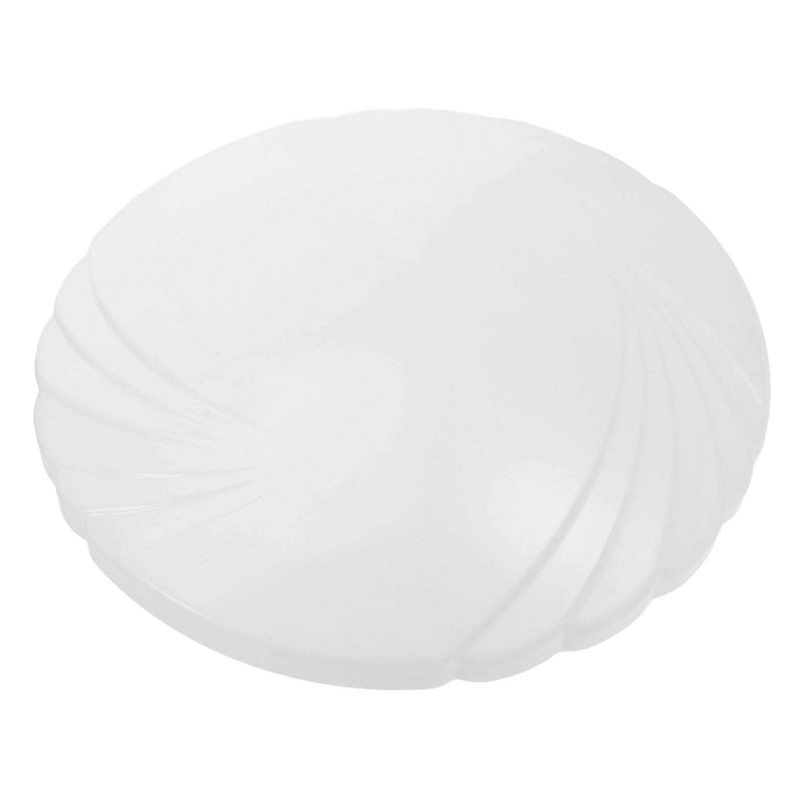 Plastic Round Ceiling Light Shade Replacement with Soft Diffused Lighting for Bedroom and Living Room
