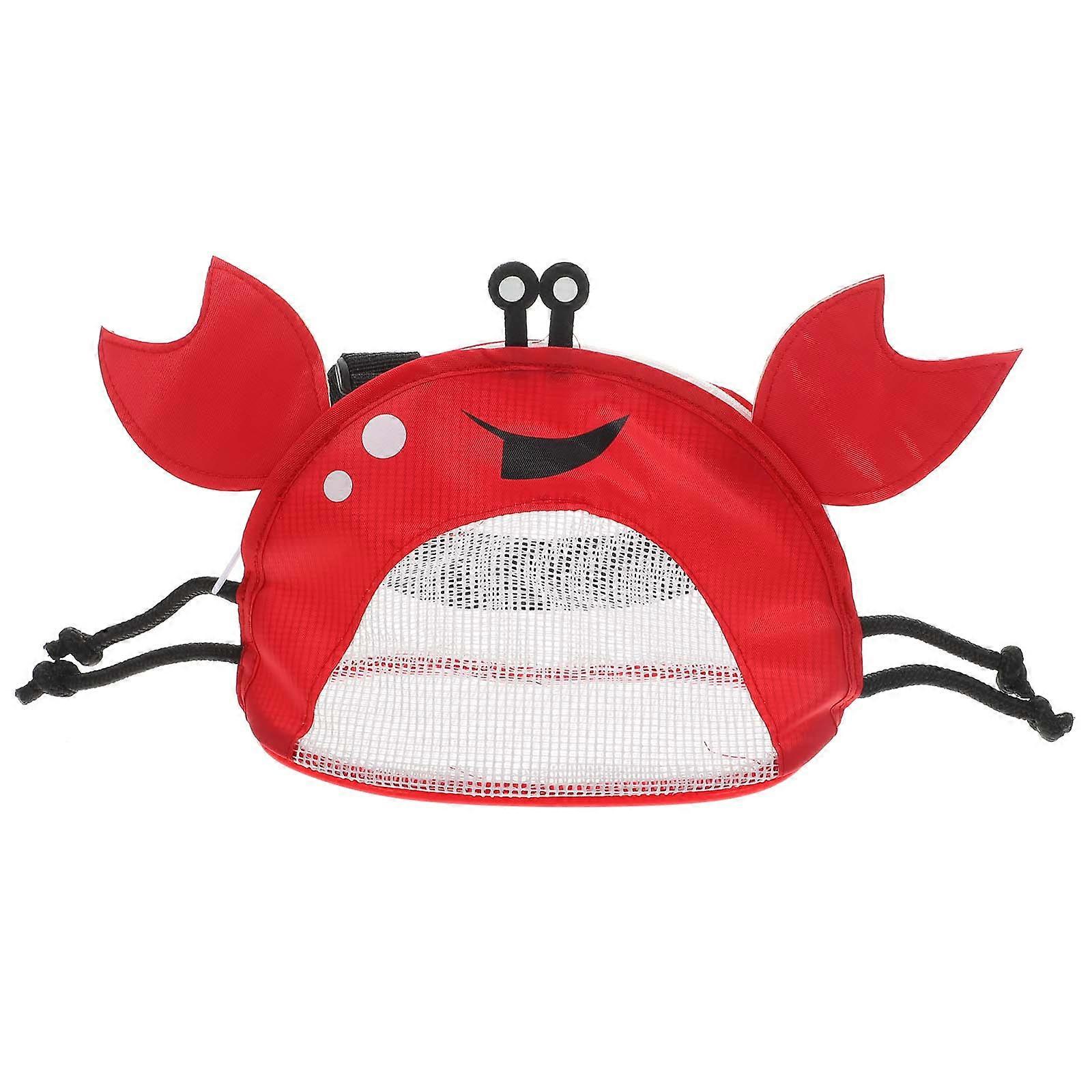 Beach Shell Collecting Bag Crab Shape Kids Mesh Bag 5Pcs Set