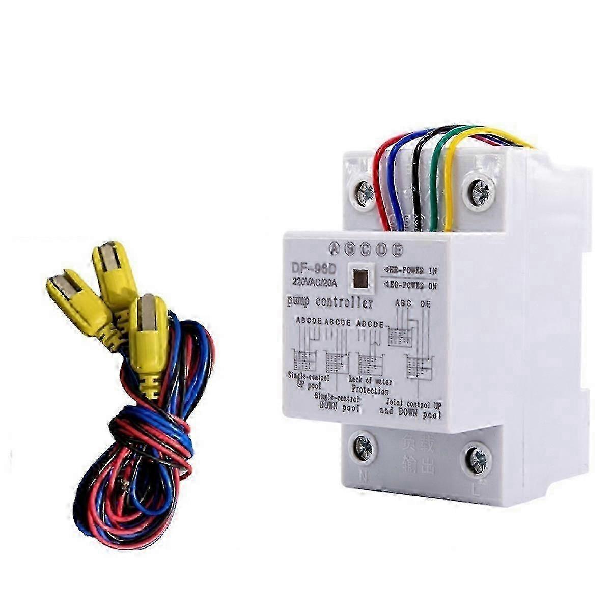 DF-96D Automatic Water Level Controller Switch 20A 220V Water Tank Liquid Level Detection Sensor 25-26s