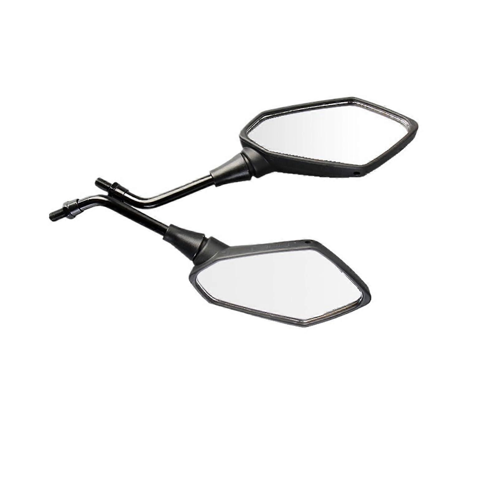 Motorcycle Rearview Mirrors 8mm 10mm with Wide Field Vision and Adjustable Viewing Angle