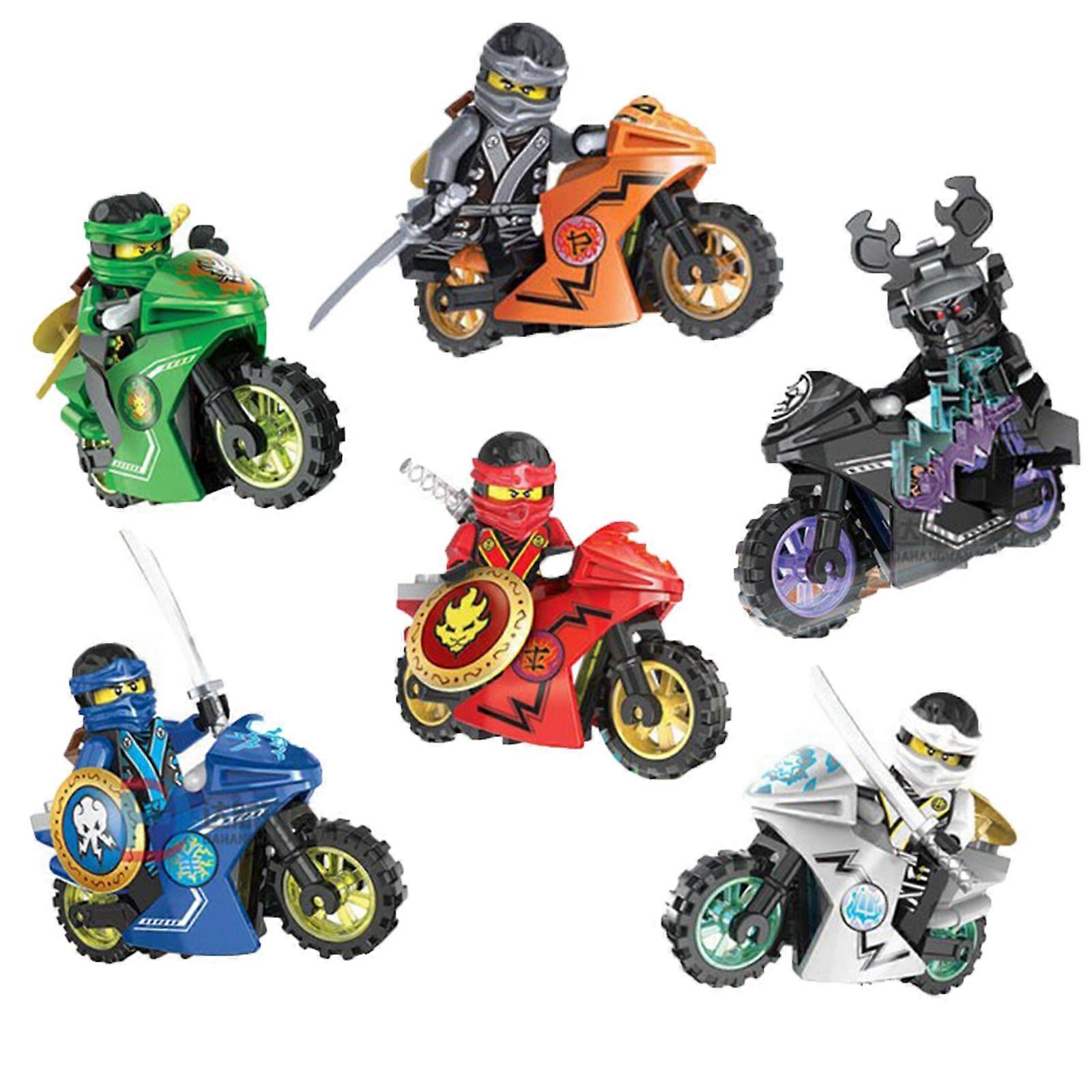 Phantom Ninja Whirlwind Motorcycle Building Block Man Small Particle Assembled