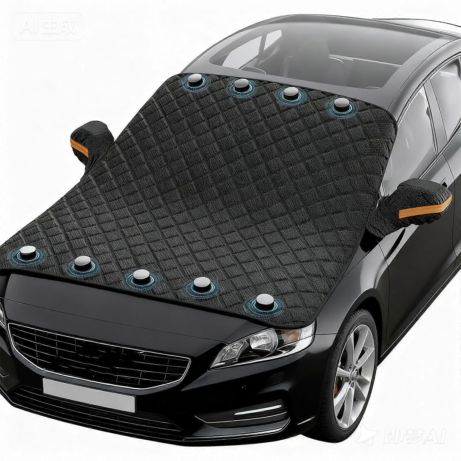 Magnetic Windshield Snow Cover SUV, 4Layer Thermal Shield, Waterproof Frost and Ice Protector