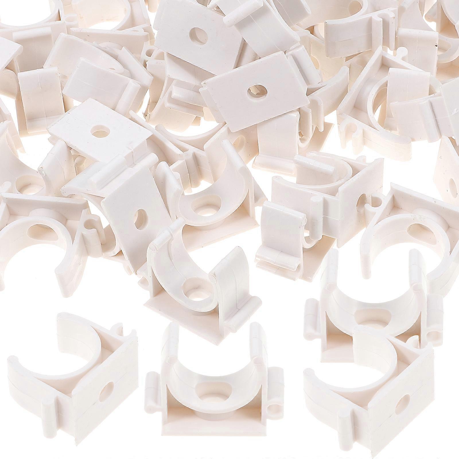 Water Pipe Holder 60Pcs U Shape Clamps For Installation Thin Wall Hose Fixation