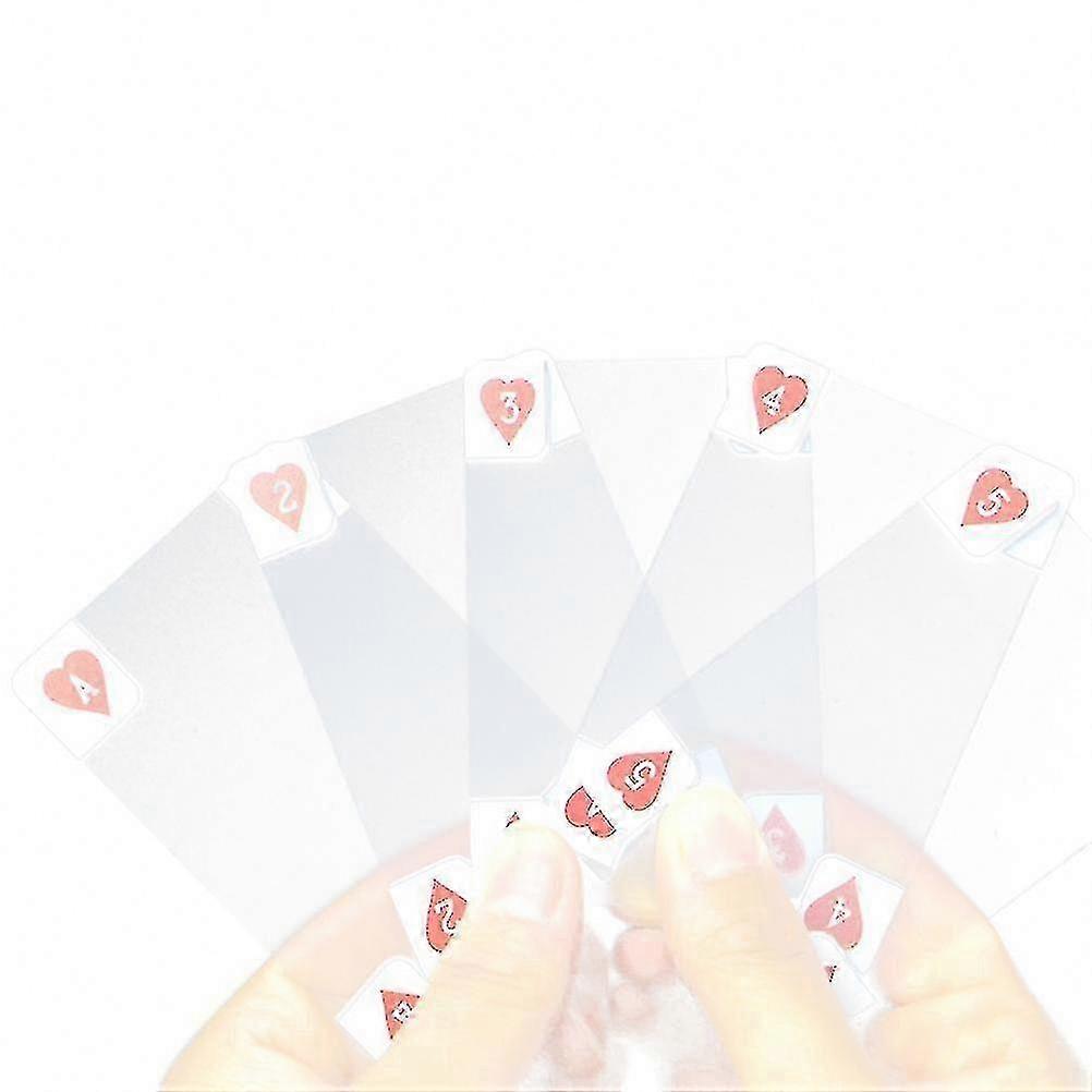 Clear Waterproof Plastic Playing Cards Transparent Poker Deck