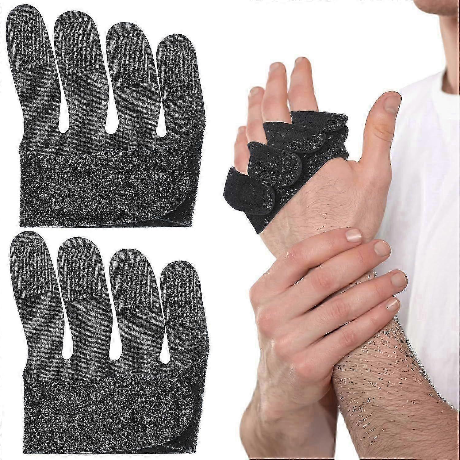 2 Pcs Hand Ulnar Deviation Strap Right Drift Hand Splint Knuckle Splint Mcp