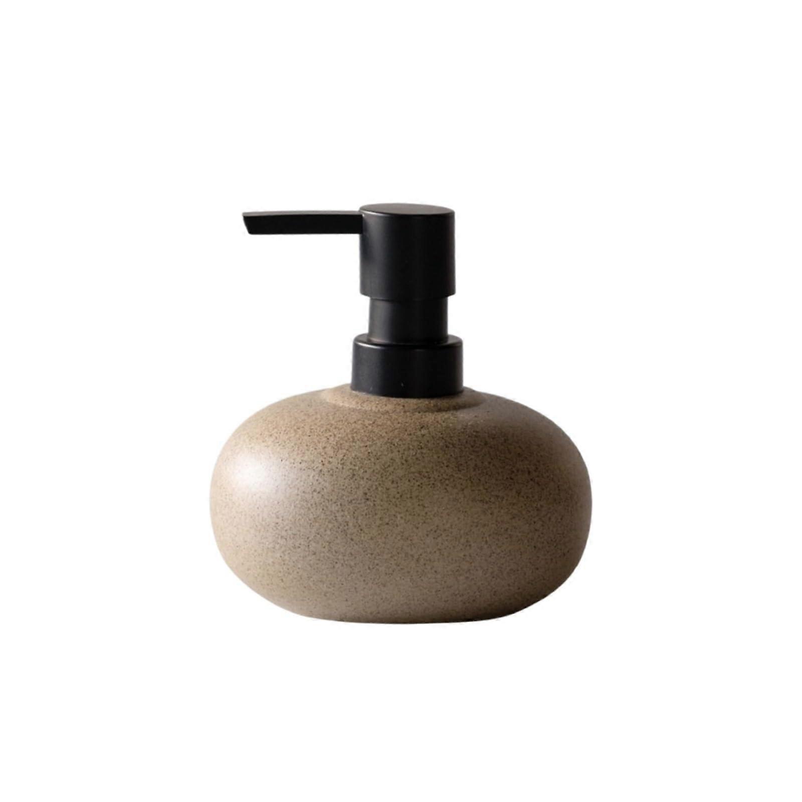 Ceramic Bathroom Soap Dispenser 300ml Stylish Hand Pump for Kitchen and Countertop Use