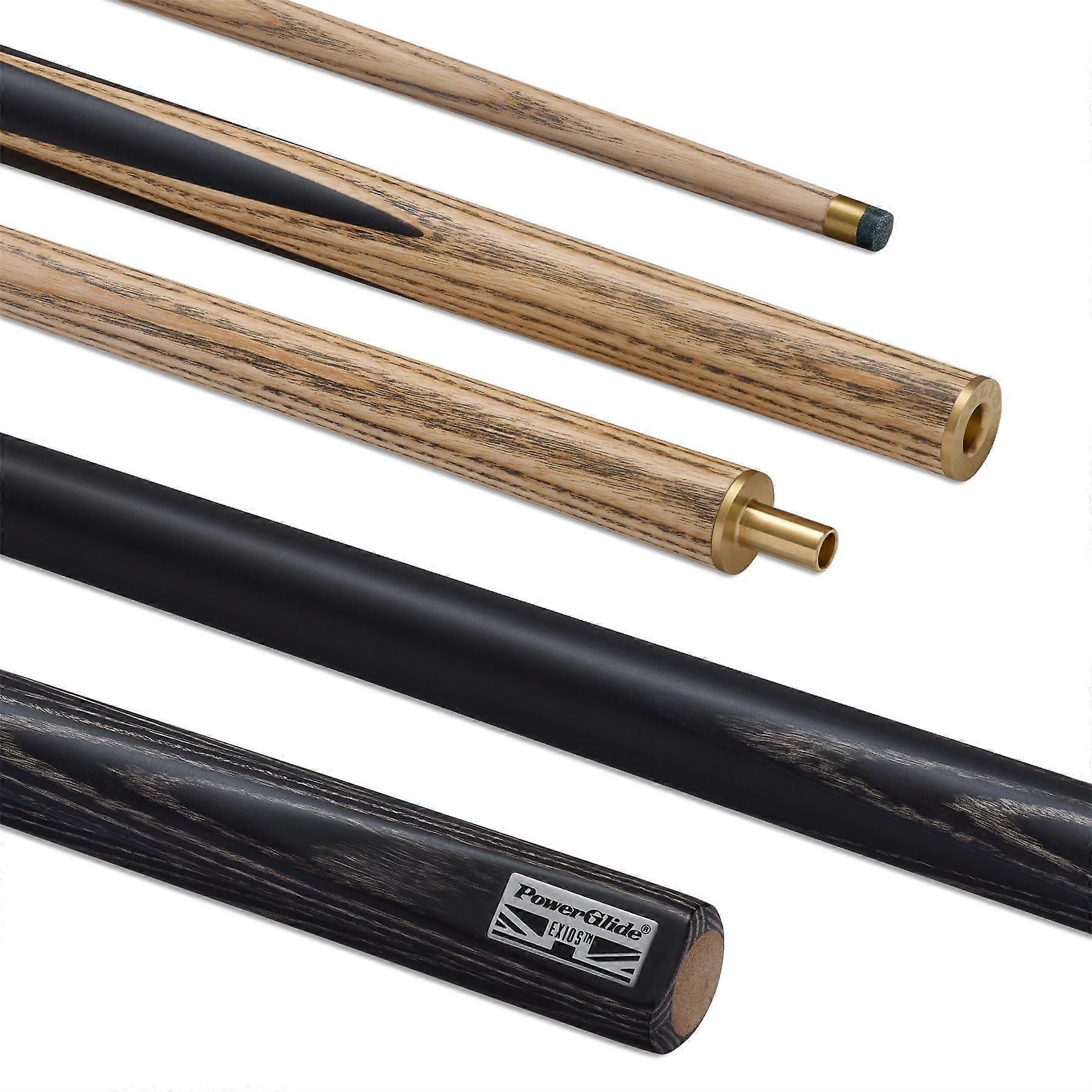 PowerGlide EXIOS Ash Snooker Cue 3/4 Jointed