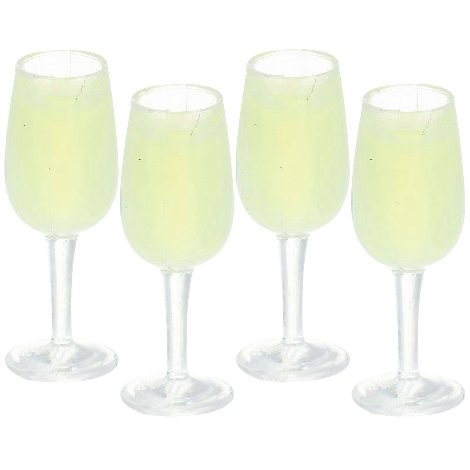 Doll House Cups Miniature Wine Cups for Decoration 4Pcs